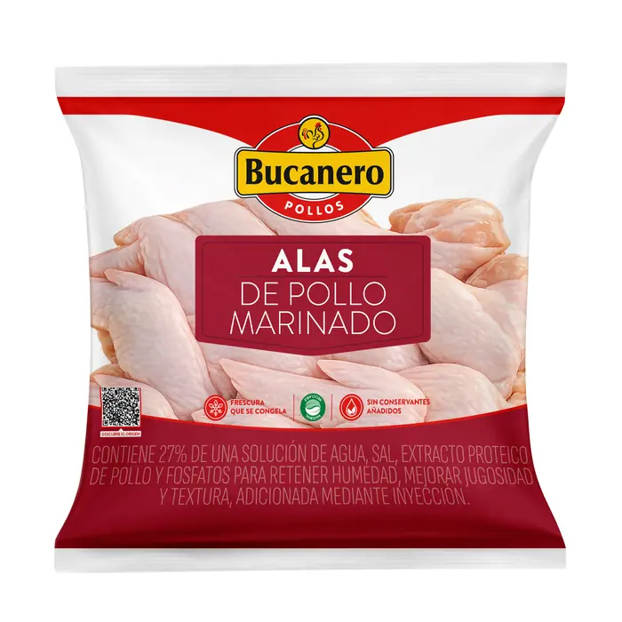 Alas de pollo marinado Bucanero
