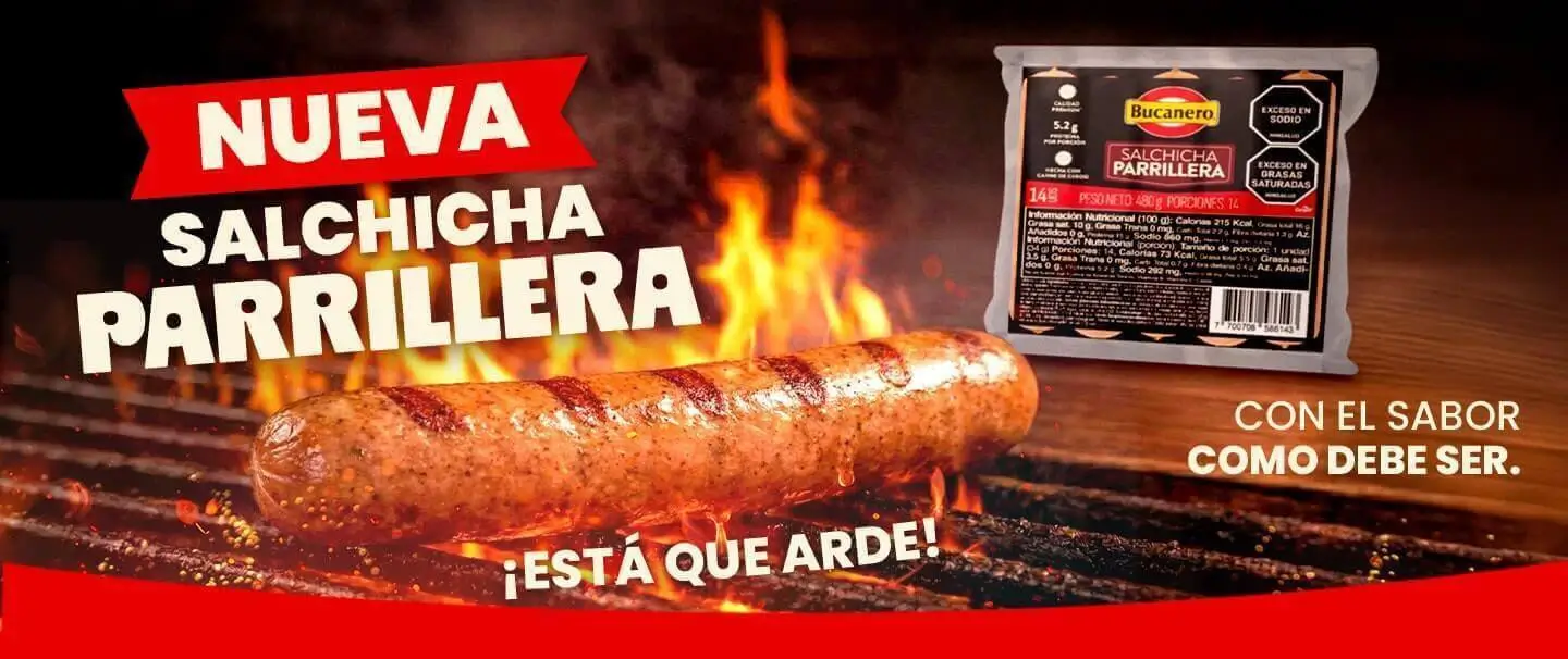 Salchicha parrillera de Pollos Bucanero para asados y parrilla